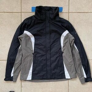 Columbia Women's‎ Interchange Jacket M Black Gray White Outdoors Active